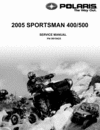 Thumbnail 2005 Polaris Sportsman 400 - 500 ATV Factory Service / Repair/ Workshop Manual 