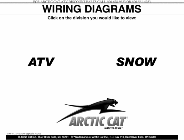 Product picture 2000 - 2009 Arctic cat ATV & Snowmobile Wiring Diagrams 